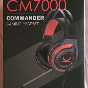 CM7000 Over-Ear Gaming Headset - Black and Red